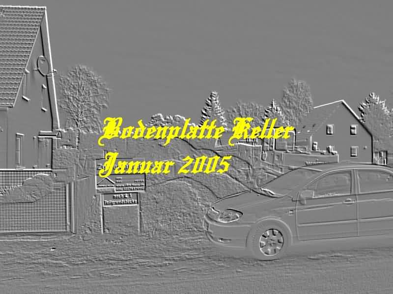 Bodenplatte Keller - Januar 2005