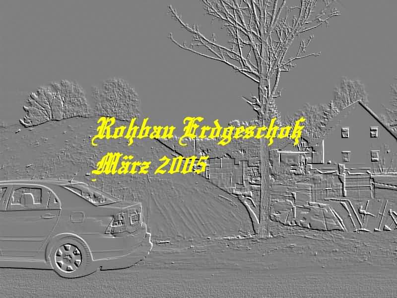 Rohbau Erdgescho&szlig; - M&auml;rz 2005