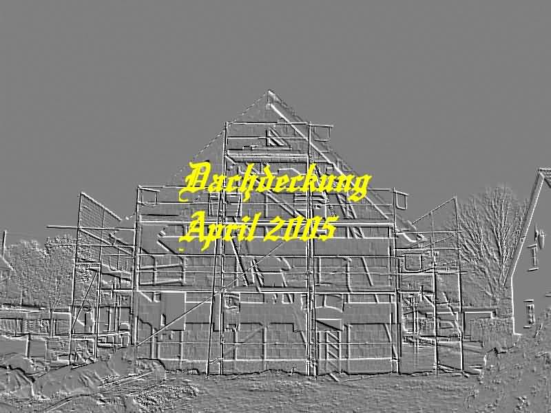 Dachdeckung - April 2005